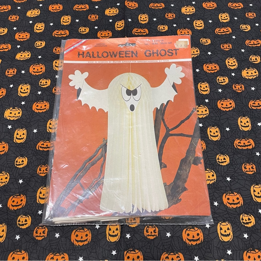 Vintage Hanging Halloween Ghost | amscan Halloween Decor Paper Ghost